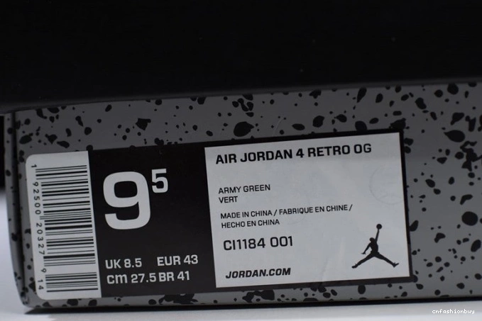 4 Laser CI1184-001 Retro Air Black Jordan 0914